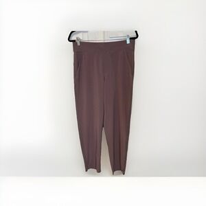 ATHLETA Brooklyn Ankle Pant Sz 8 Mauve Pockets Casual Athletic Sporty Stretch